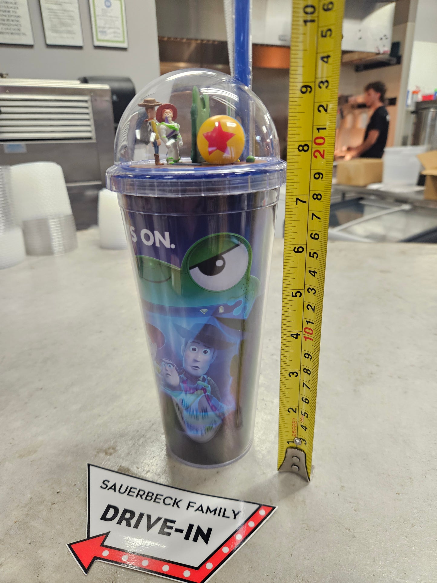 NEW! Toy Story 5 Dome Lid Double Wall Cup IN HAND 2026 with straw