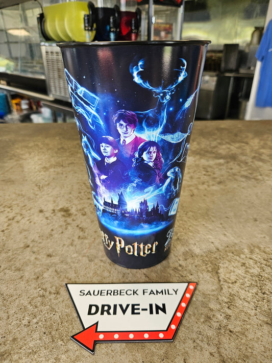 Harry Potter 25th Anniversary 44oz Plastic Cup Set of 10 (black inside patronus)