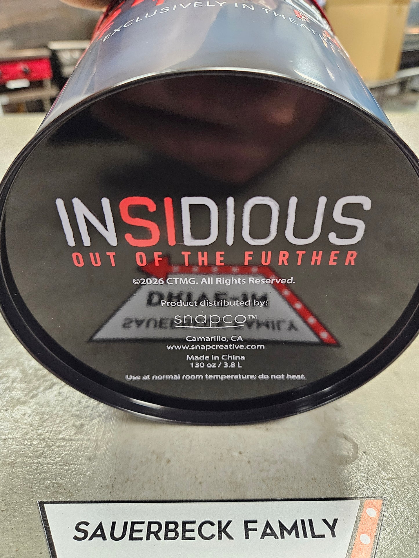 Insidious Out Of The Further 2026 Metal Popcorn Tin Bucket