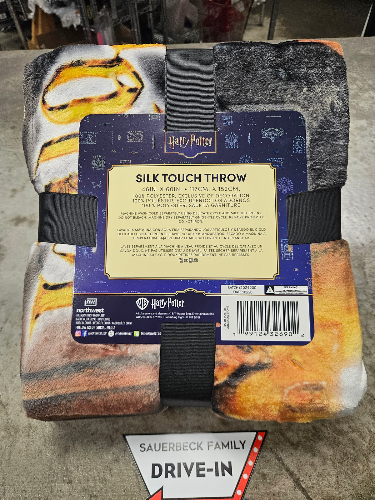 Harry Potter Sorcerer's Stone Blanket Throw - NEW - Fast Shipping