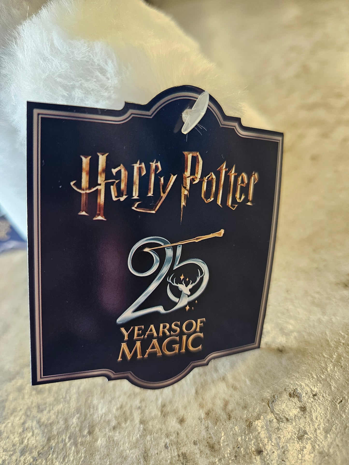 Set of 2 - Hedwig AND Sorting Hat Plush - Harry Potter 25th Anniv 25 Years of Magic