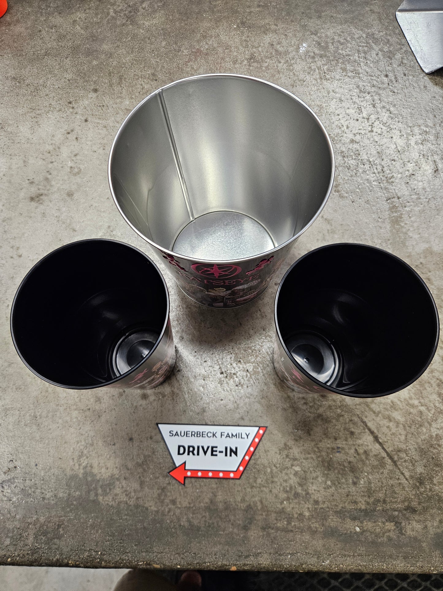 Katseye Wild Hearts Metal Popcorn Bucket AND 2 Cups - 2026 - Set of 3