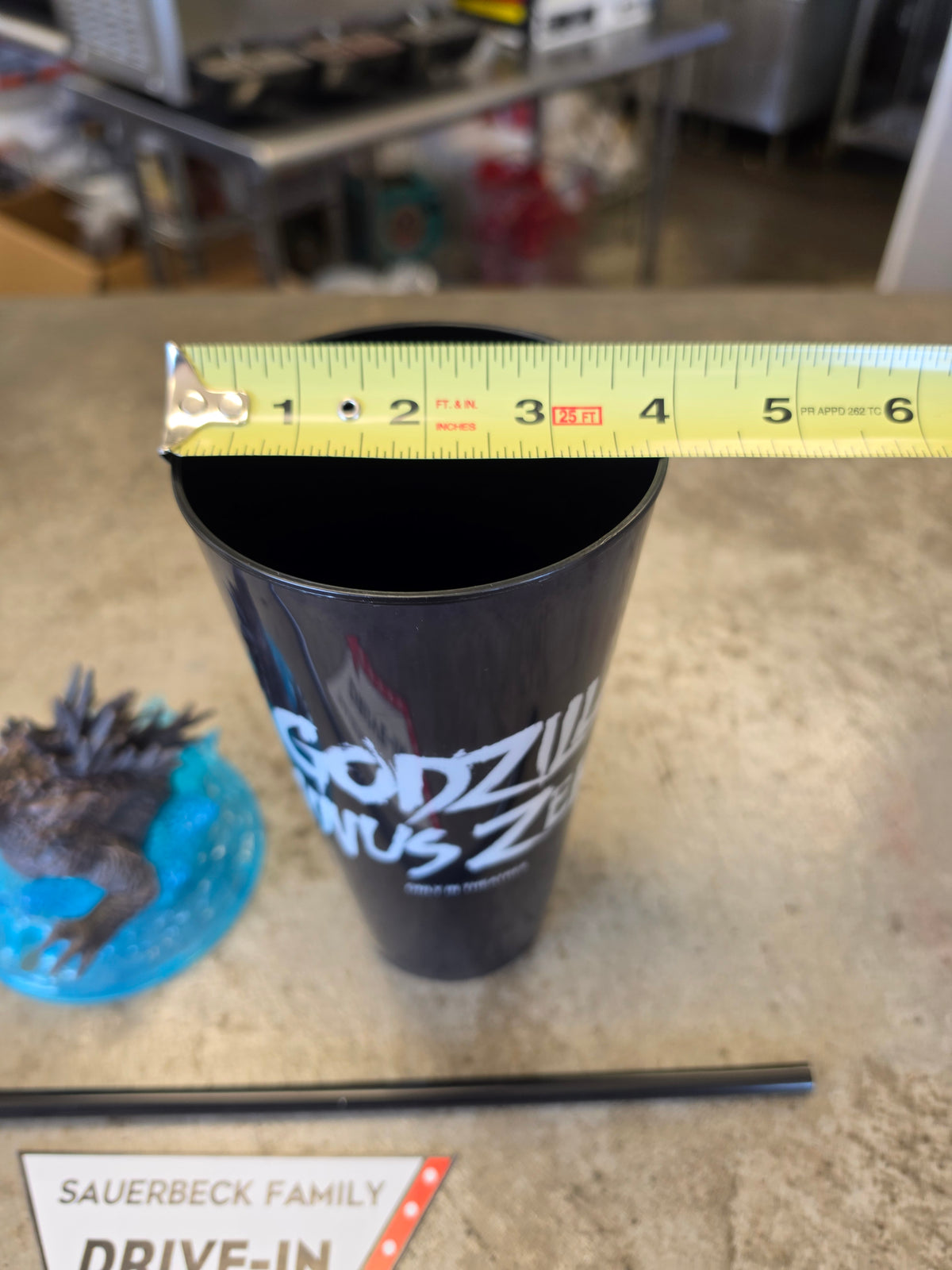 Godzilla Minus Zero - Set of 2 - Metal Popcorn Bucket and Plastic Cup with Lids