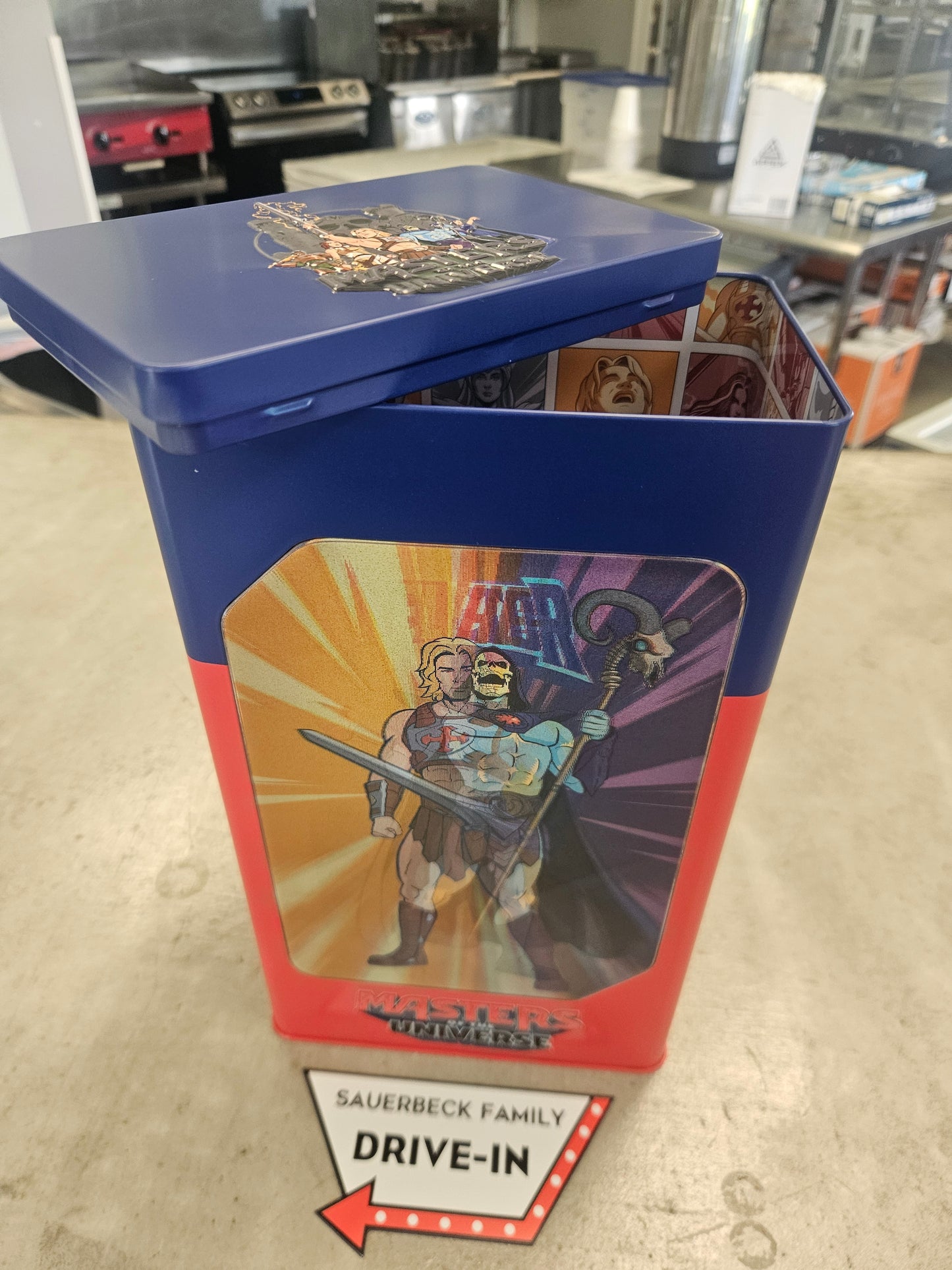 NEW! Masters Of The Universe He-Man Toy Box Popcorn Bucket IN HAND 2026 Heman