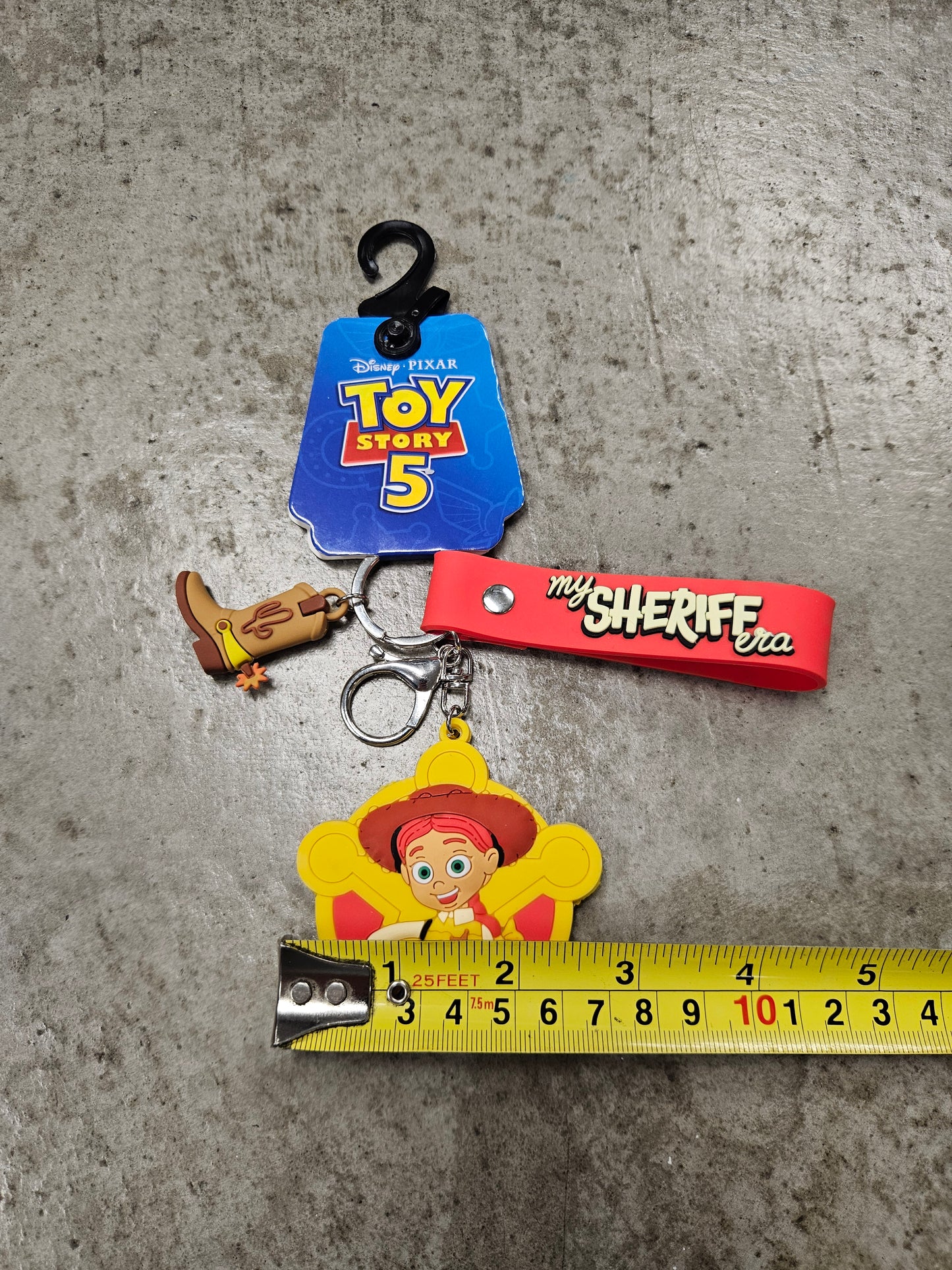 NEW! Toy Story 5 Keychain Wristlet Clip IN HAND 2026 Jessie Sheriff Era