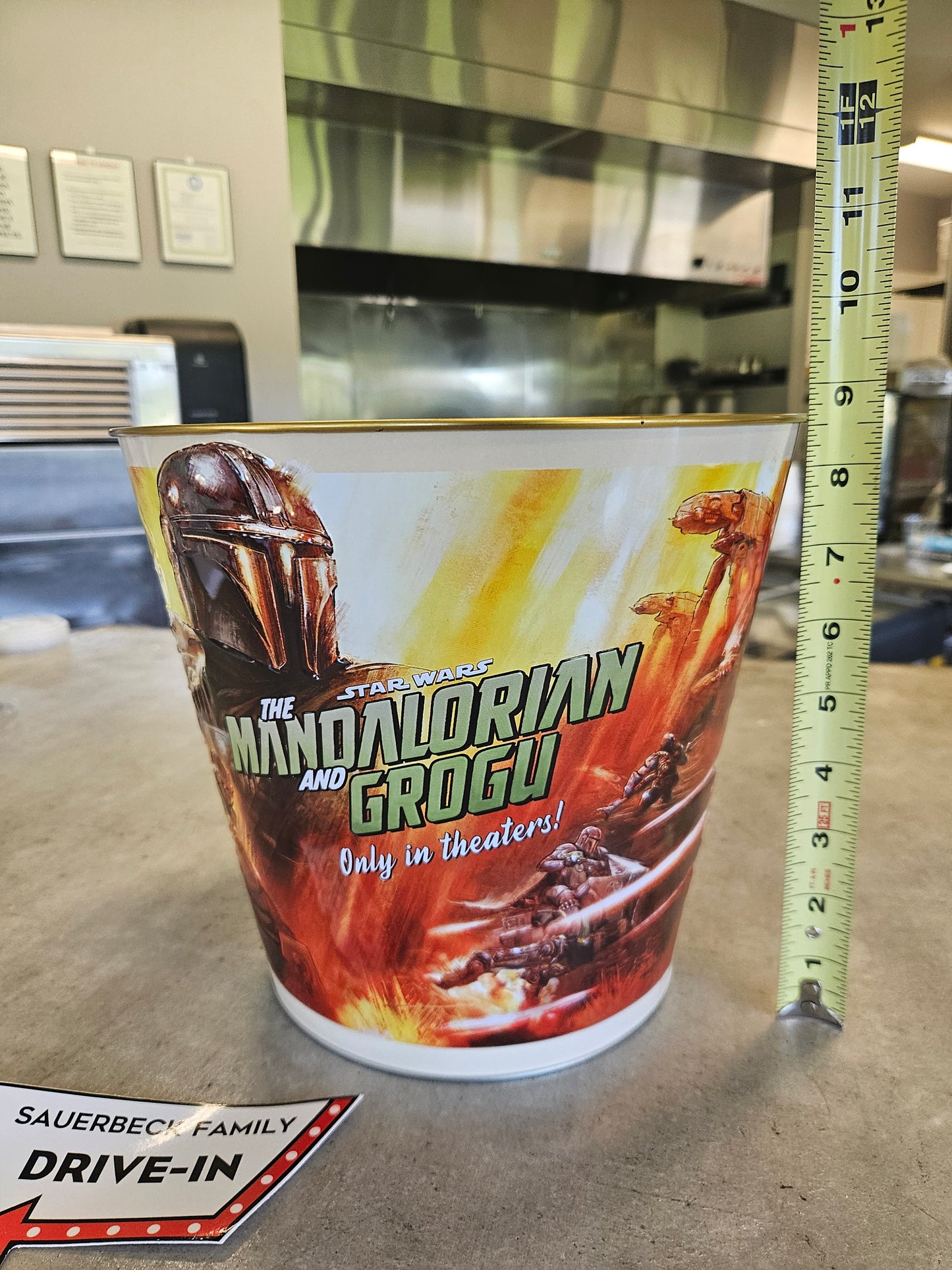 Star Wars Mandalorian and Grogu 2026 Metal Popcorn Bucket Tin - LARGE 230oz!