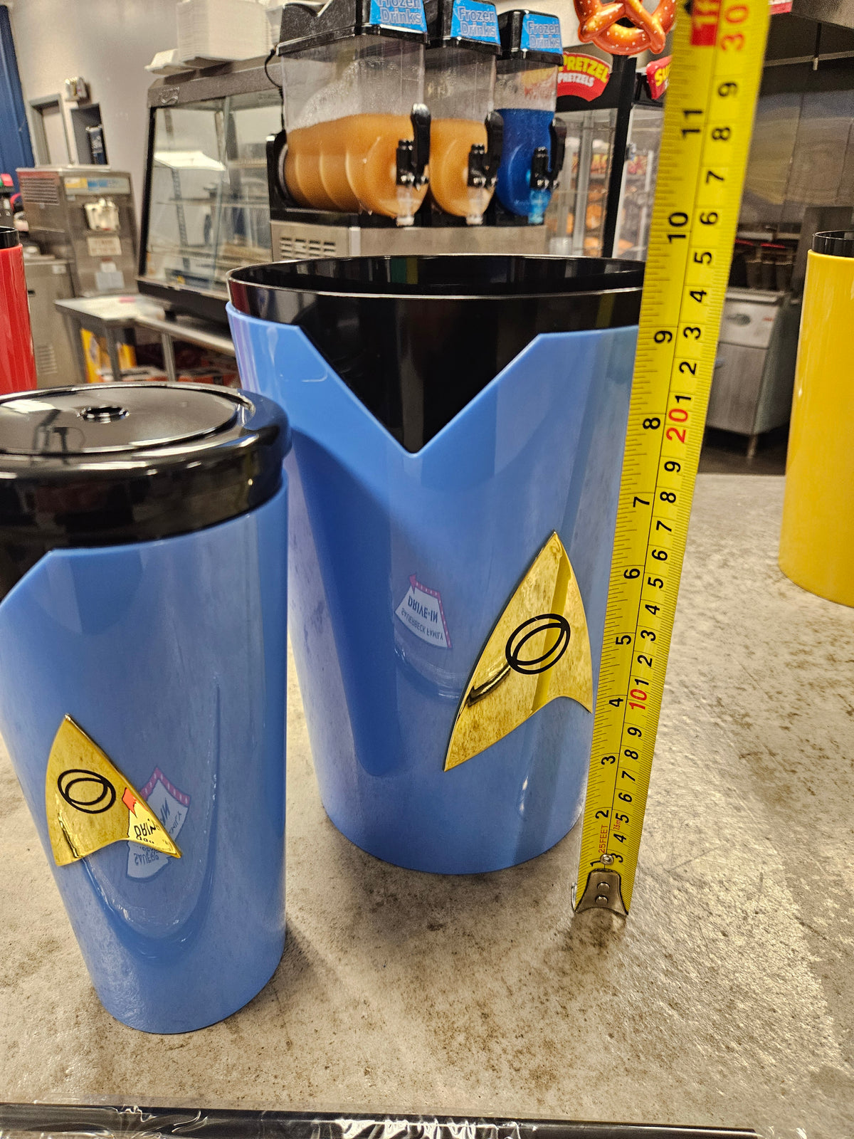 Star Trek SET of 2 - BLUE Uniform Popcorn Bucket AND Cup 60th Anniv IN HAND 2026