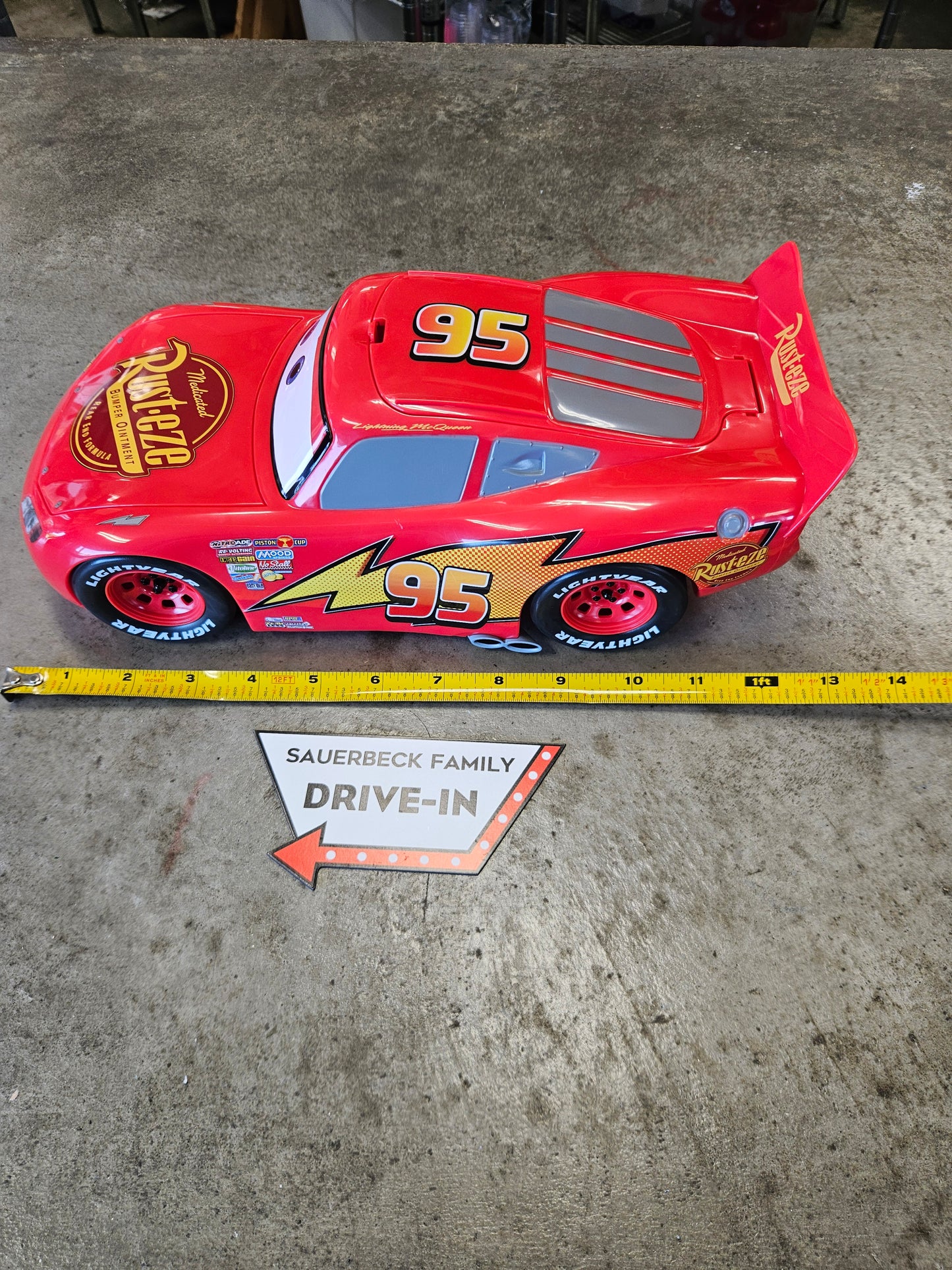 Cars 20th Anniversary Lightning McQueen Car Popcorn Container - 2026