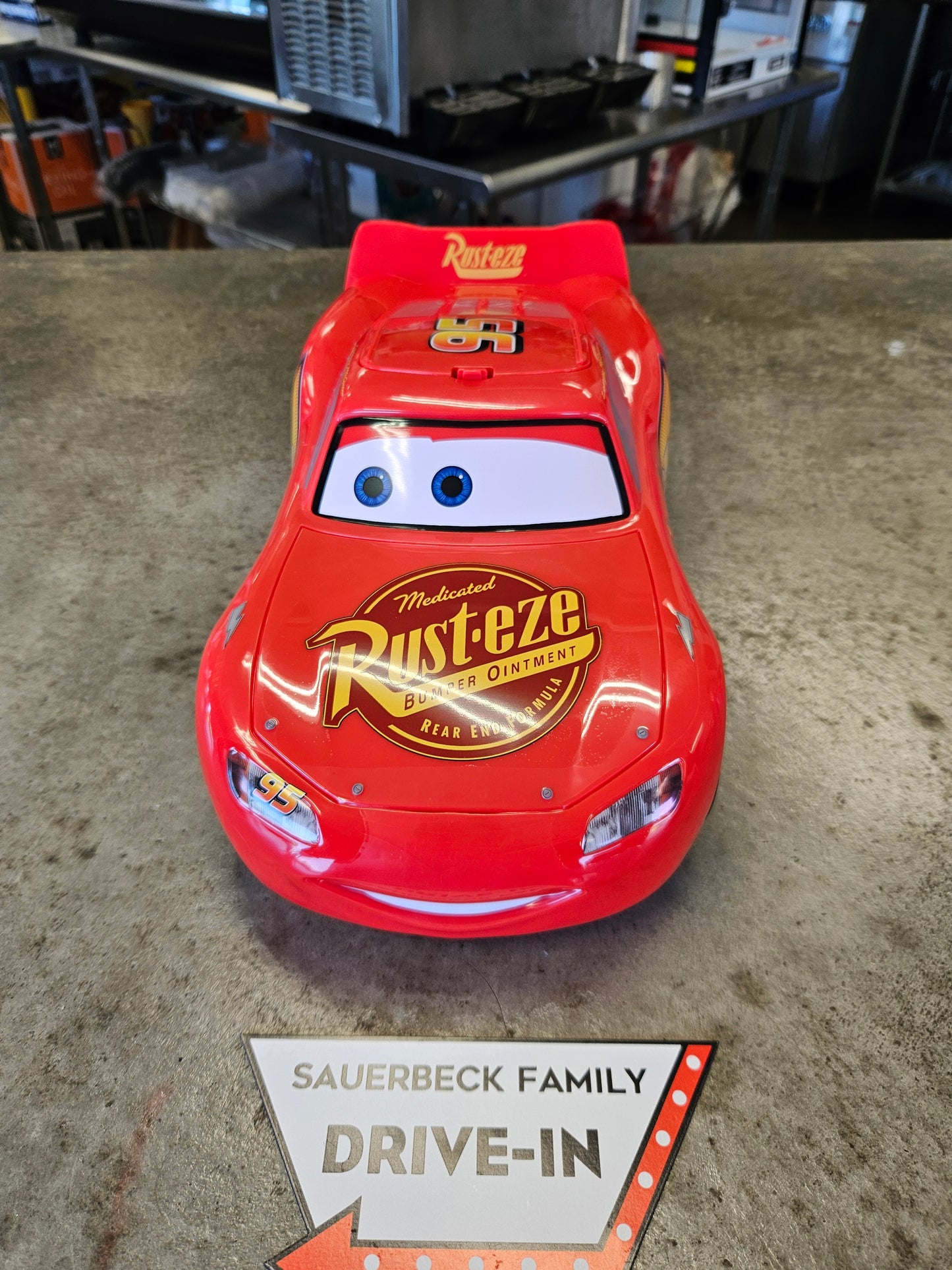 Cars 20th Anniversary Lightning McQueen Car Popcorn Container - 2026