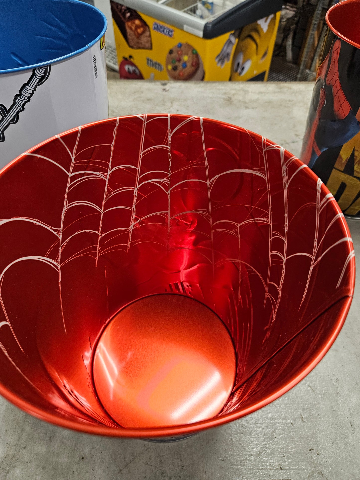 NEW! Set of 3 Spider-Man Brand New Day 130oz Metal Popcorn Bucket Set of 3 IN HAND 2026