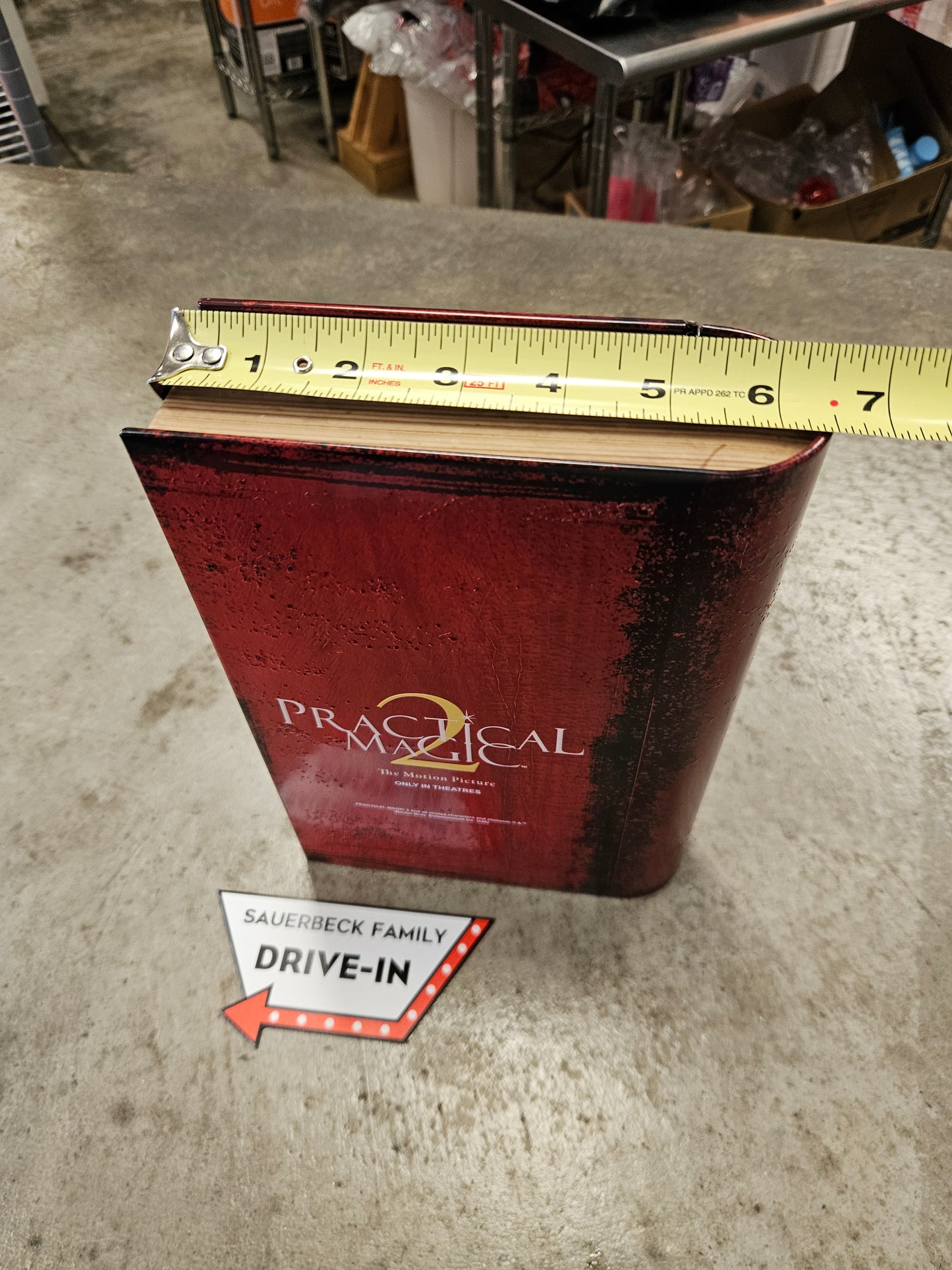 Practical Magic 2 - Metal Book Popcorn Bucket Tin IN HAND 2026  BOOK