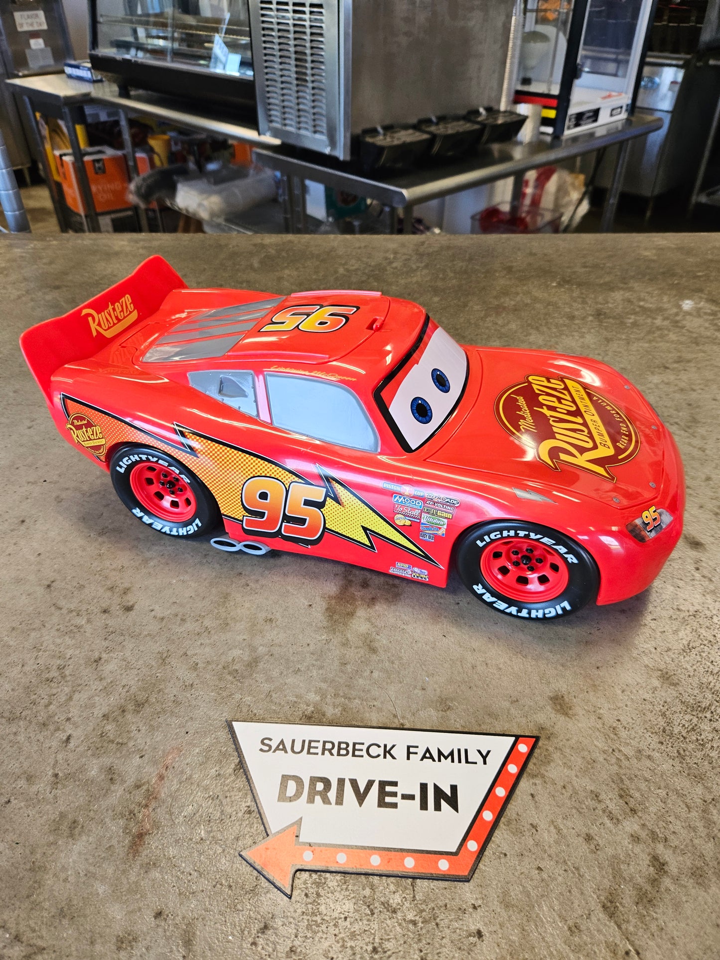 Cars 20th Anniversary Lightning McQueen Car Popcorn Container - 2026