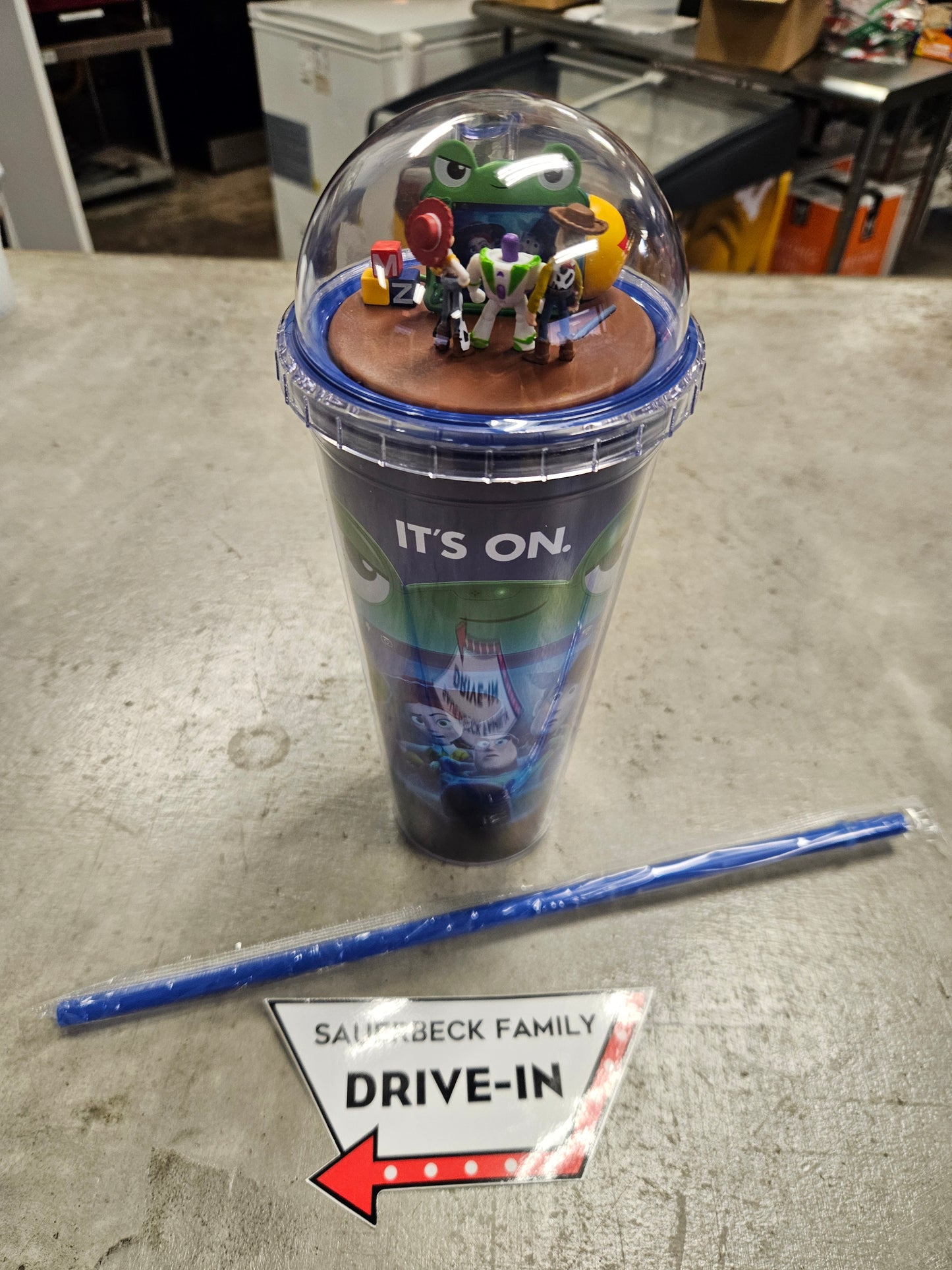 NEW! Toy Story 5 Dome Lid Double Wall Cup IN HAND 2026 with straw
