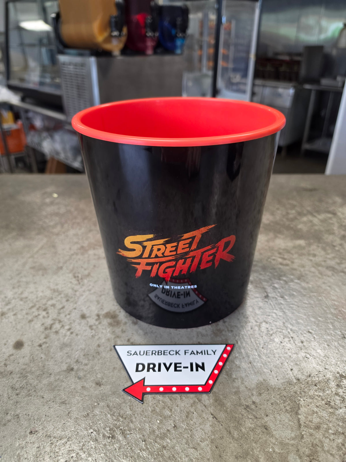 Street Fighter 2026 Movie Player Select Spinning Plastic Popcorn Bucket