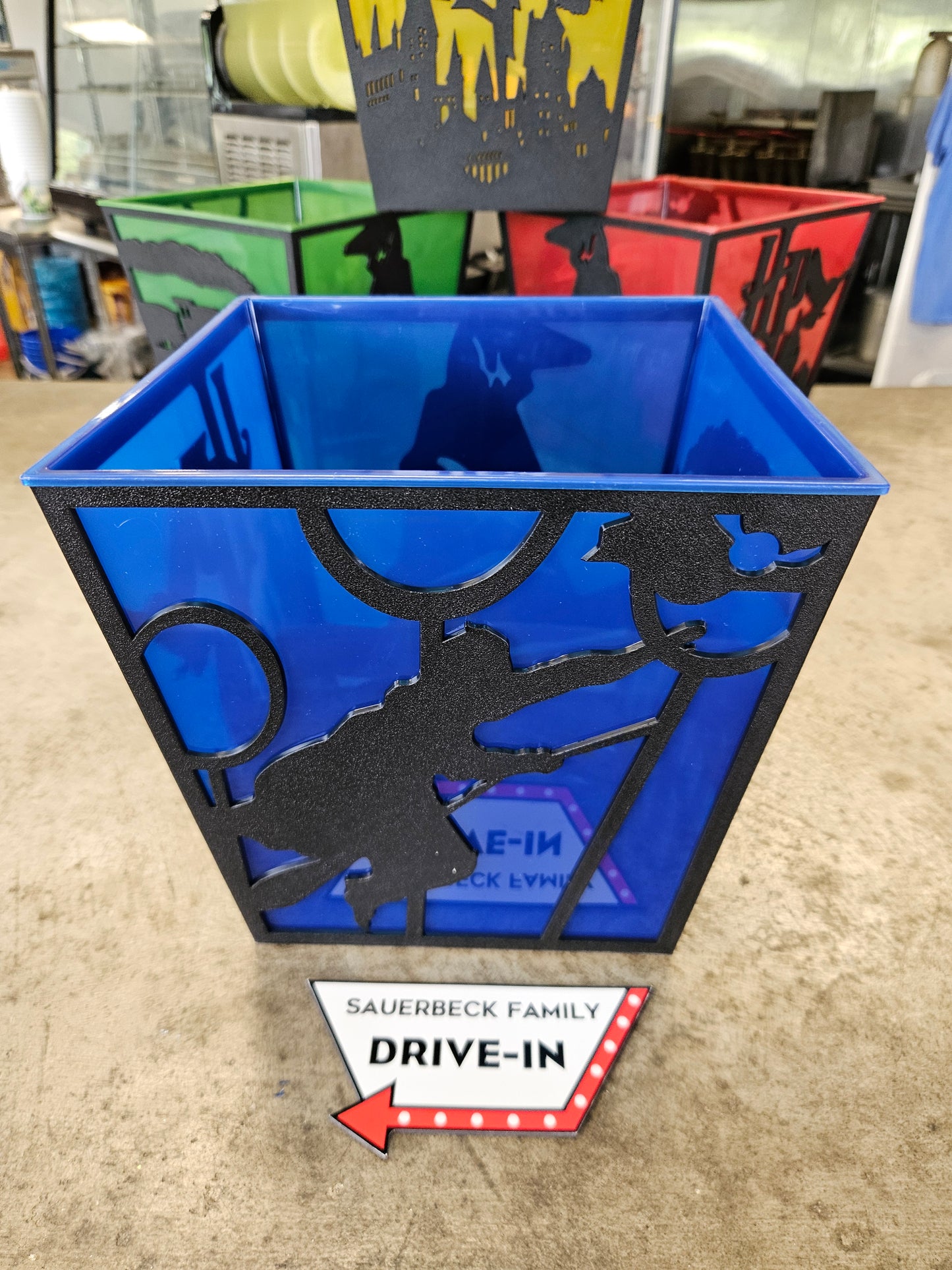 Harry Potter 25th Anniversary BLUE Popcorn Bucket Silhouette