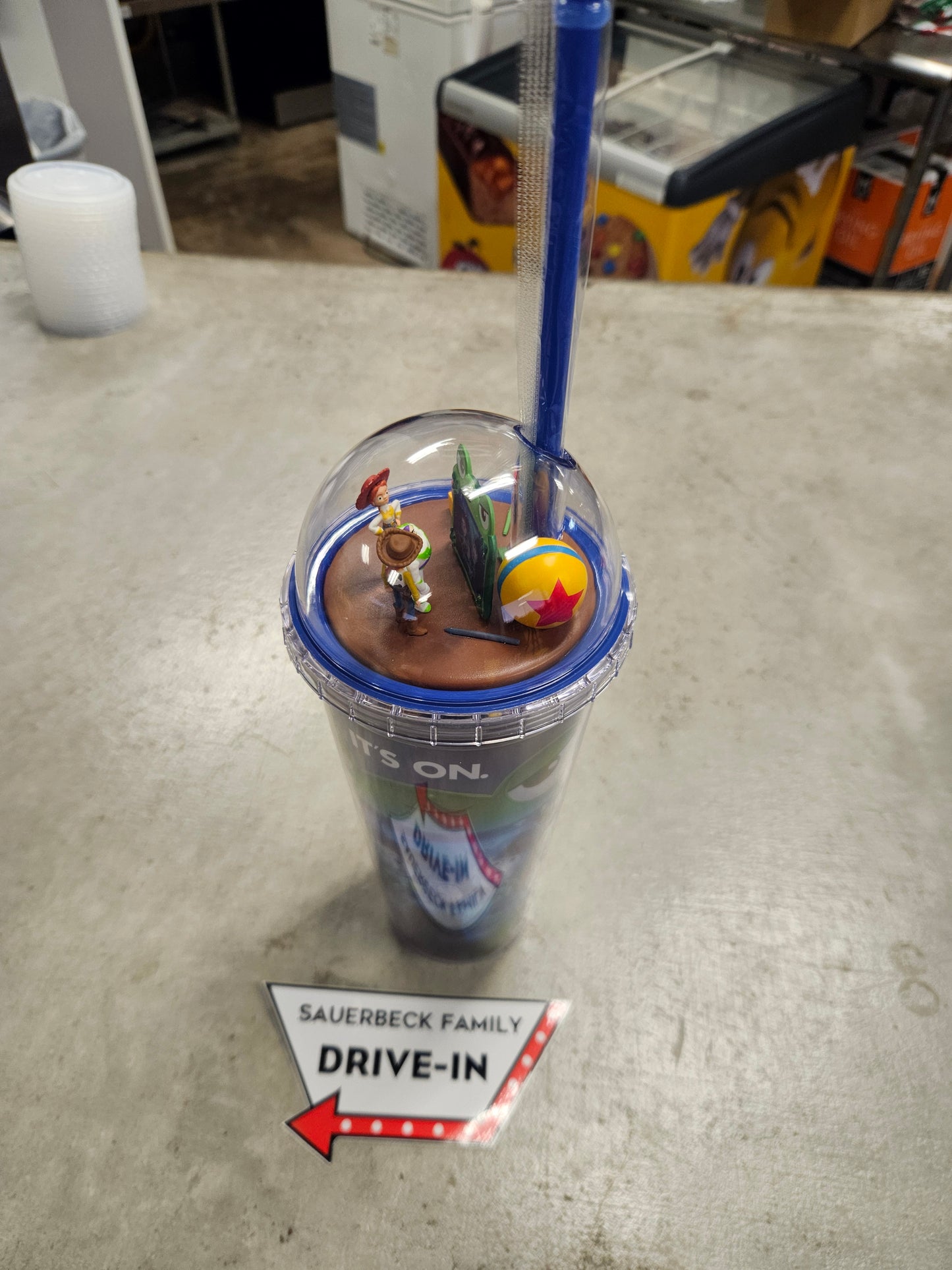 NEW! Toy Story 5 Dome Lid Double Wall Cup IN HAND 2026 with straw