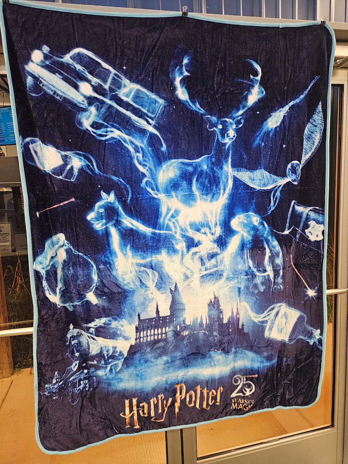 Harry Potter 25th Anniversary Blanket Throw - NEW - Fast Shipping - Fleece