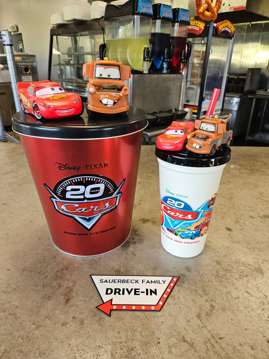 Cars 20th Anniversary SET Popcorn Bucket AND Cup - 2026