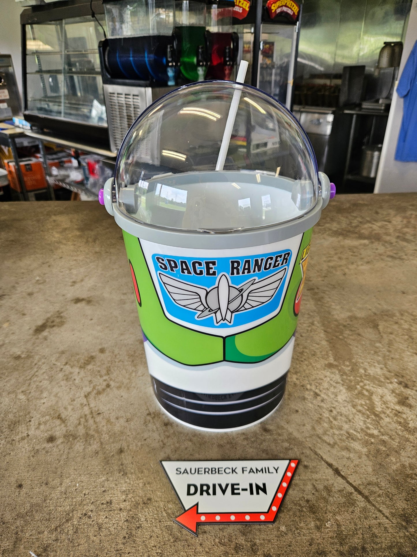 NEW! Buzz Lightyear Popcorn Bucket with Wings Lights Up IN HAND 2026