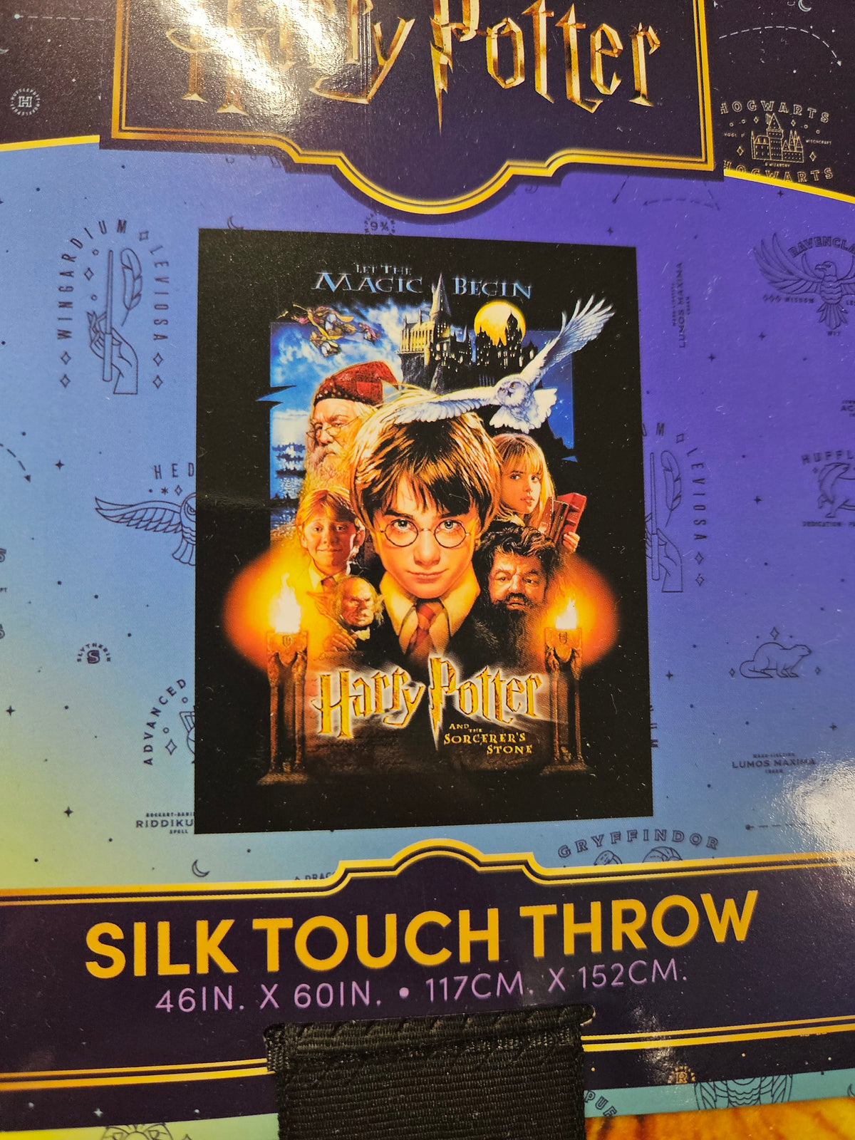 Harry Potter Sorcerer's Stone Blanket Throw - NEW - Fast Shipping