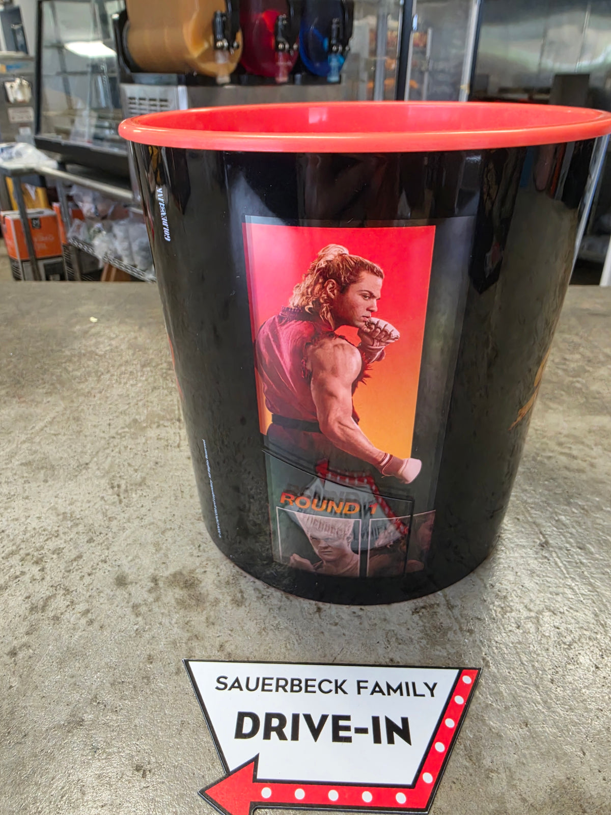 Street Fighter 2026 Movie Player Select Spinning Plastic Popcorn Bucket