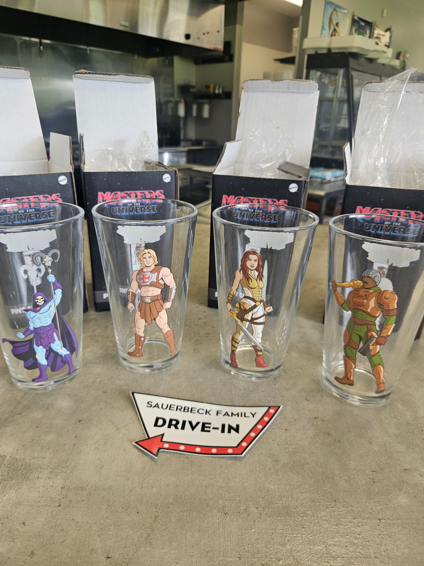 Masters of The Universe Pint Glasses - Set of 4 - Glass