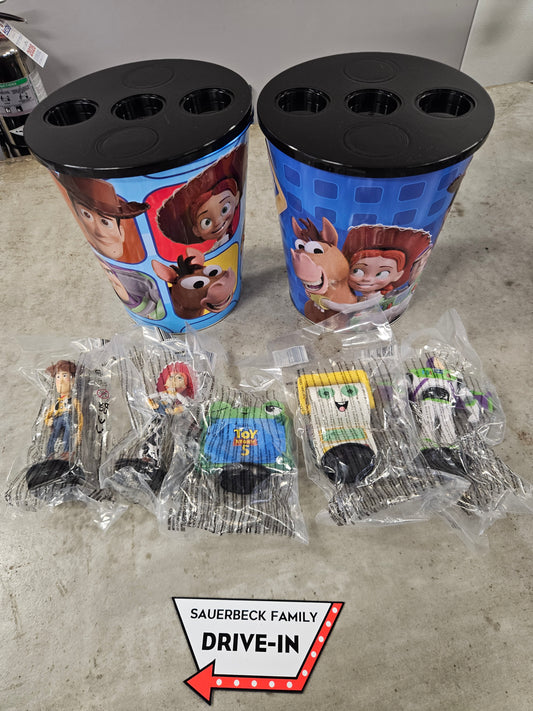 NEW! 2 Toy Story 5 Popcorn Buckets with 5 Toppers IN HAND 2026 - 10pcs