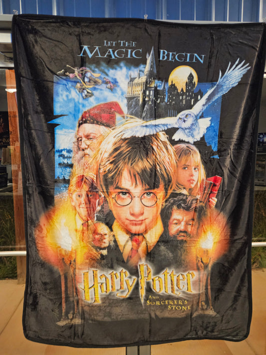 Harry Potter Sorcerer's Stone Blanket Throw - NEW - Fast Shipping