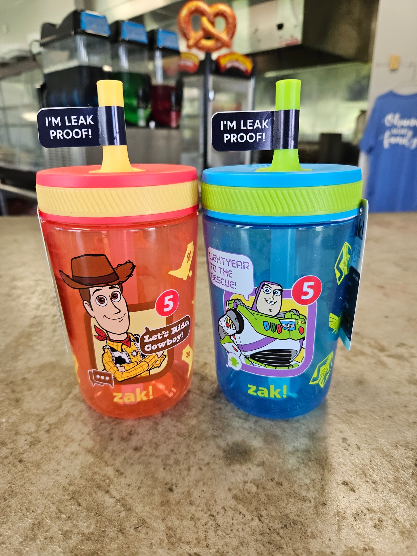 NEW! Toy Story 5 Straw Cup Zak! Set of 2 IN HAND 2026