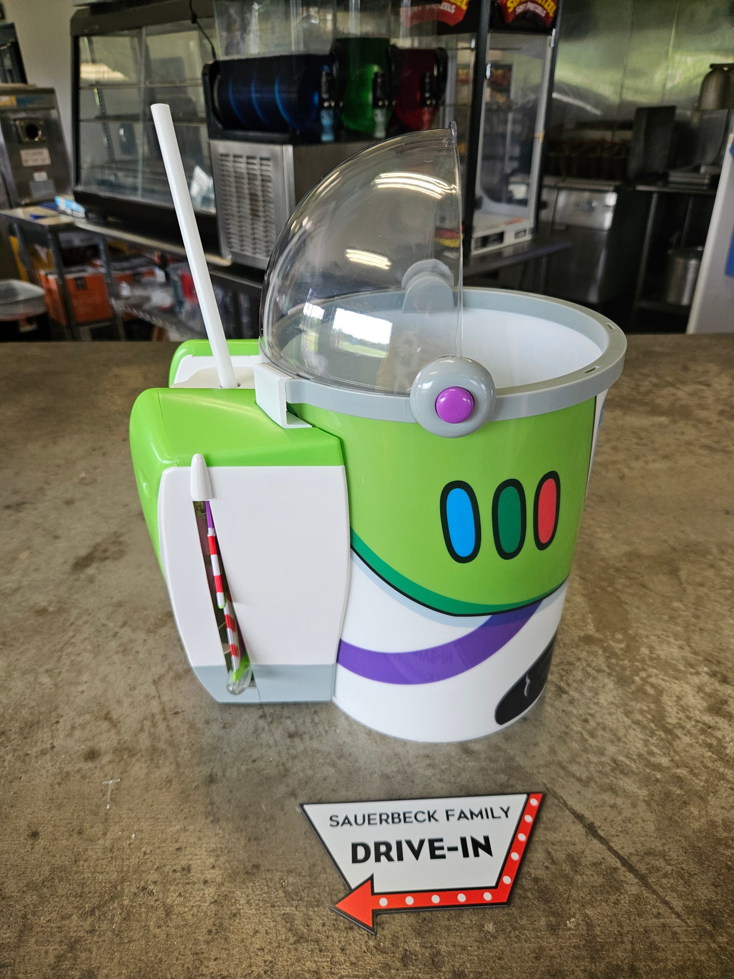 NEW! Buzz Lightyear Popcorn Bucket with Wings Lights Up IN HAND 2026