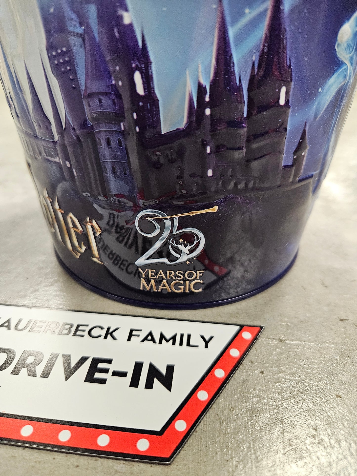 Harry Potter 25th Anniversary Wand Popcorn Bucket Tin