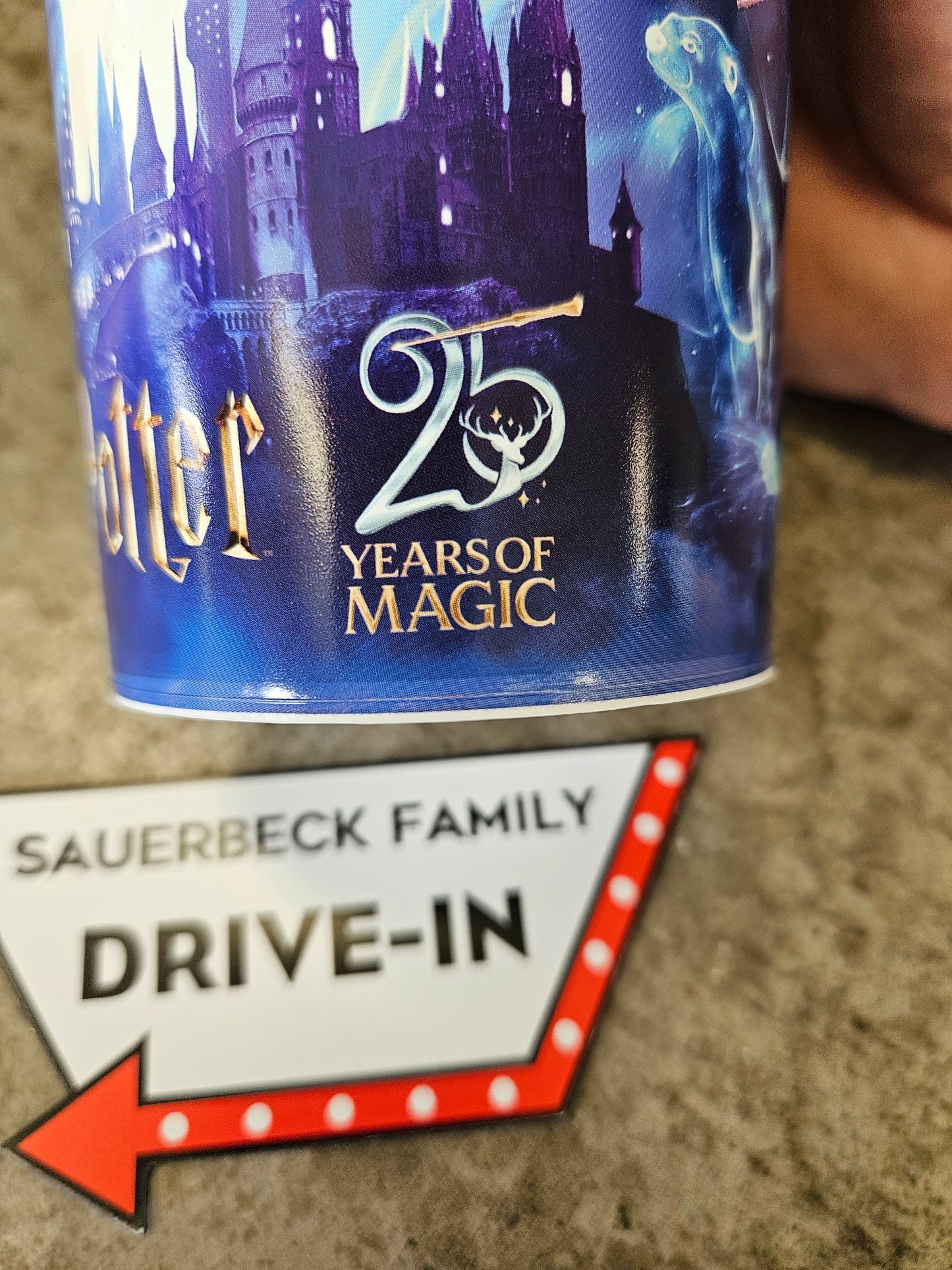 Harry Potter 25th Anniversary 44oz Plastic Cup Set of 10 (black inside patronus)