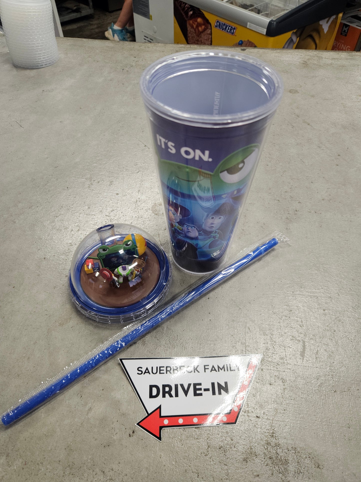 NEW! Toy Story 5 Dome Lid Double Wall Cup IN HAND 2026 with straw