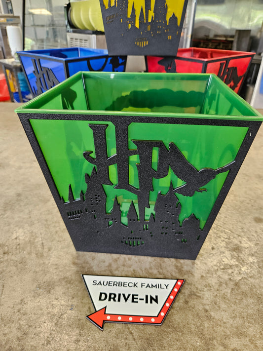 Harry Potter 25th Anniversary GREEN Popcorn Bucket Silhouette