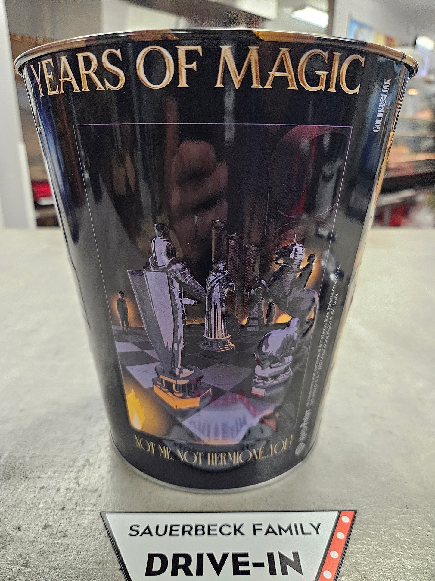 Harry Potter 25th Anniversary Quotes Popcorn Bucket Tin LETTERS