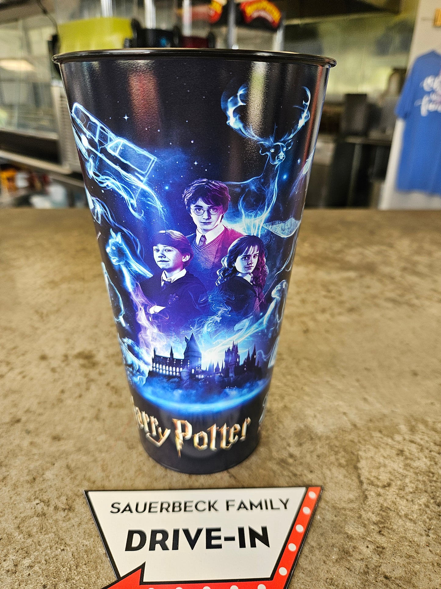 Harry Potter 25th Anniversary 44oz Plastic Cup Set of 10 (black inside patronus)