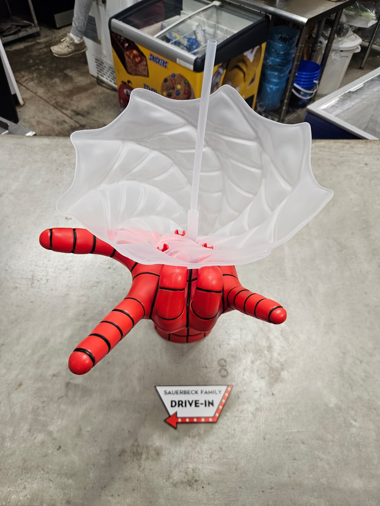 Spider-Man Brand New Day Web Hand Drink & Popcorn Bucket IN HAND 2026