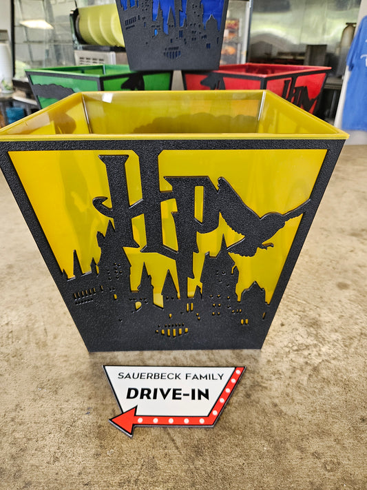Harry Potter 25th Anniversary YELLOW Popcorn Bucket Silhouette