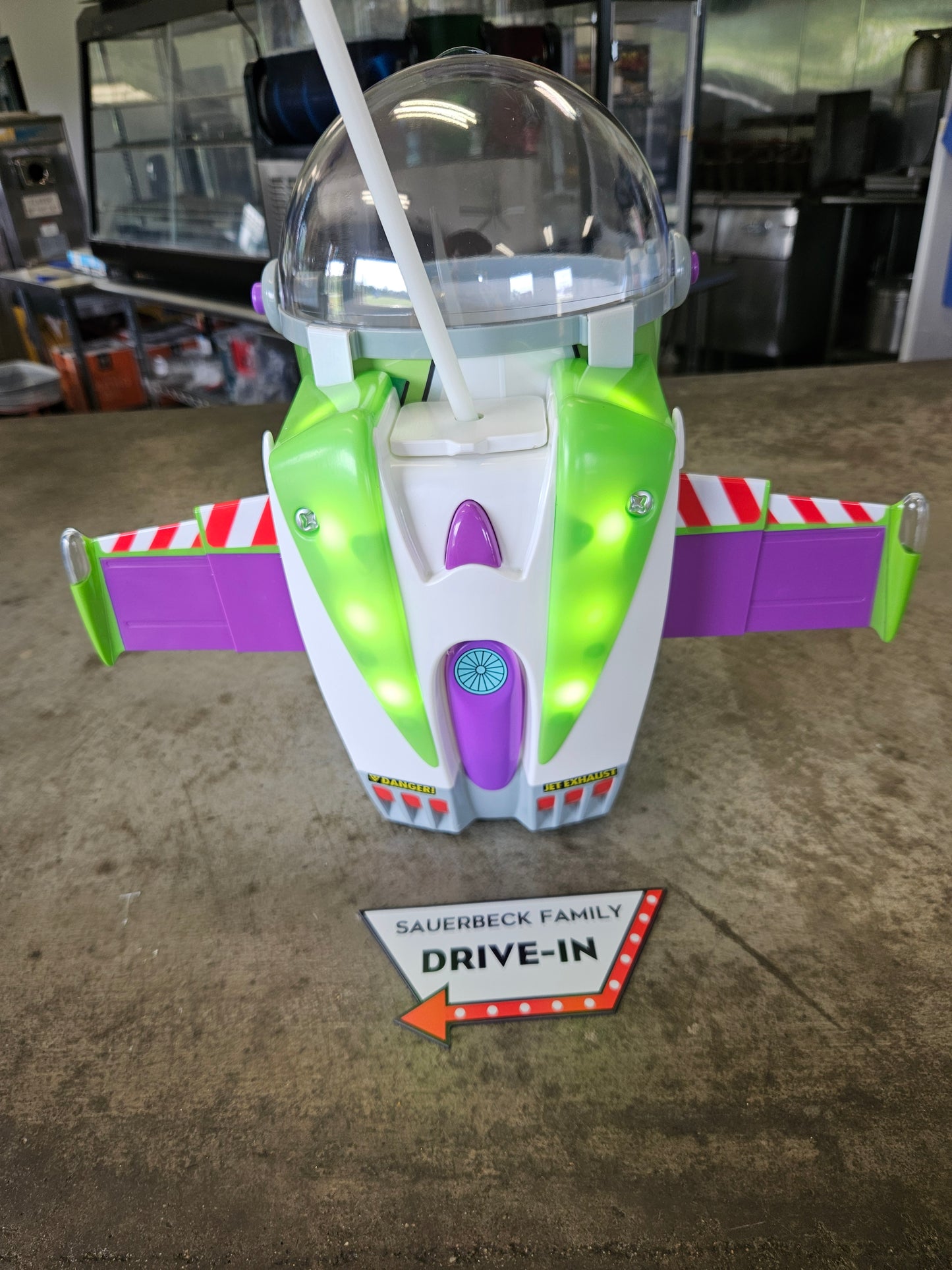 NEW! Buzz Lightyear Popcorn Bucket with Wings Lights Up IN HAND 2026