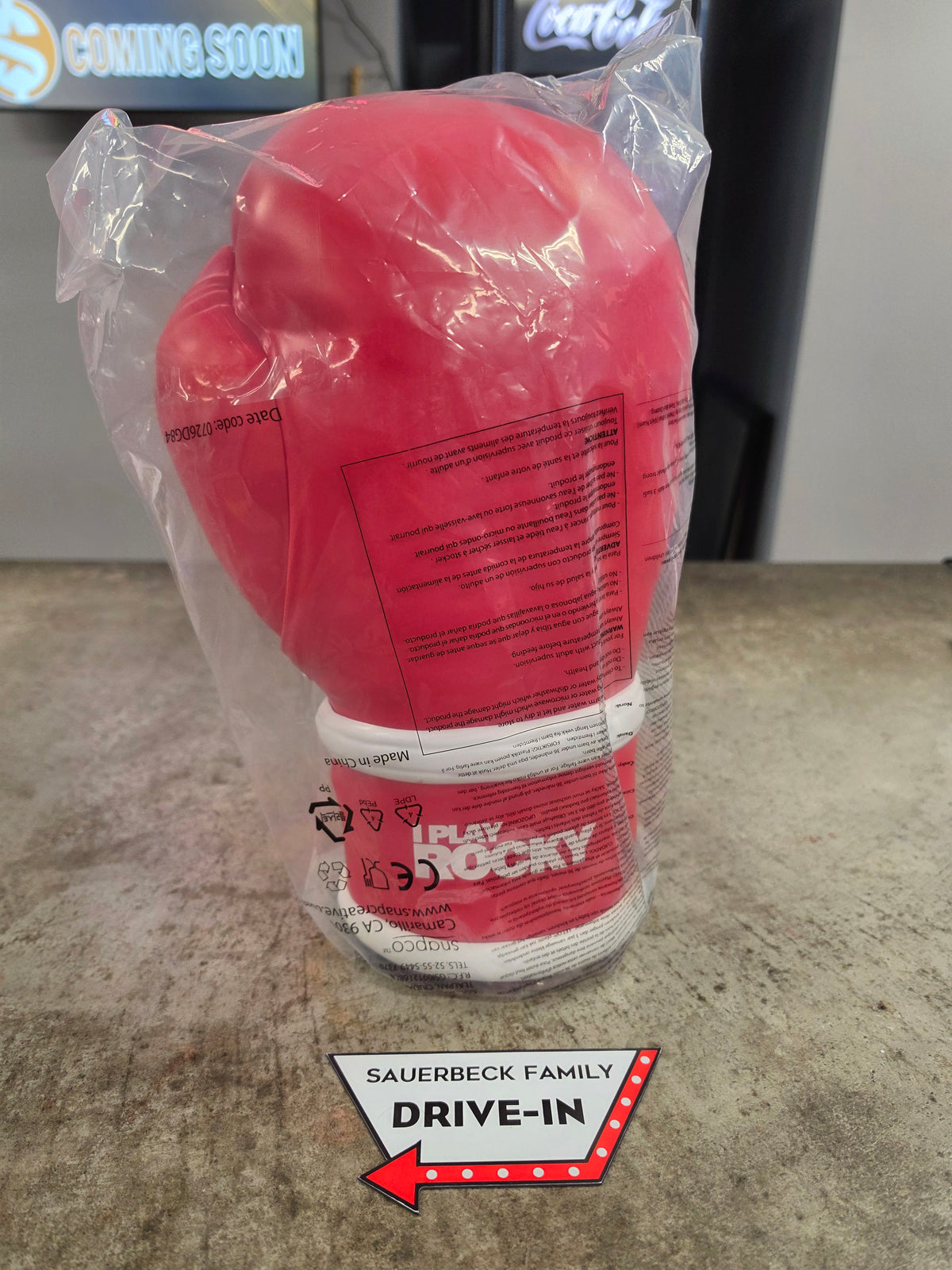 I Play Rocky Wearable Glove Popcorn Bucket - NEW IN HAND