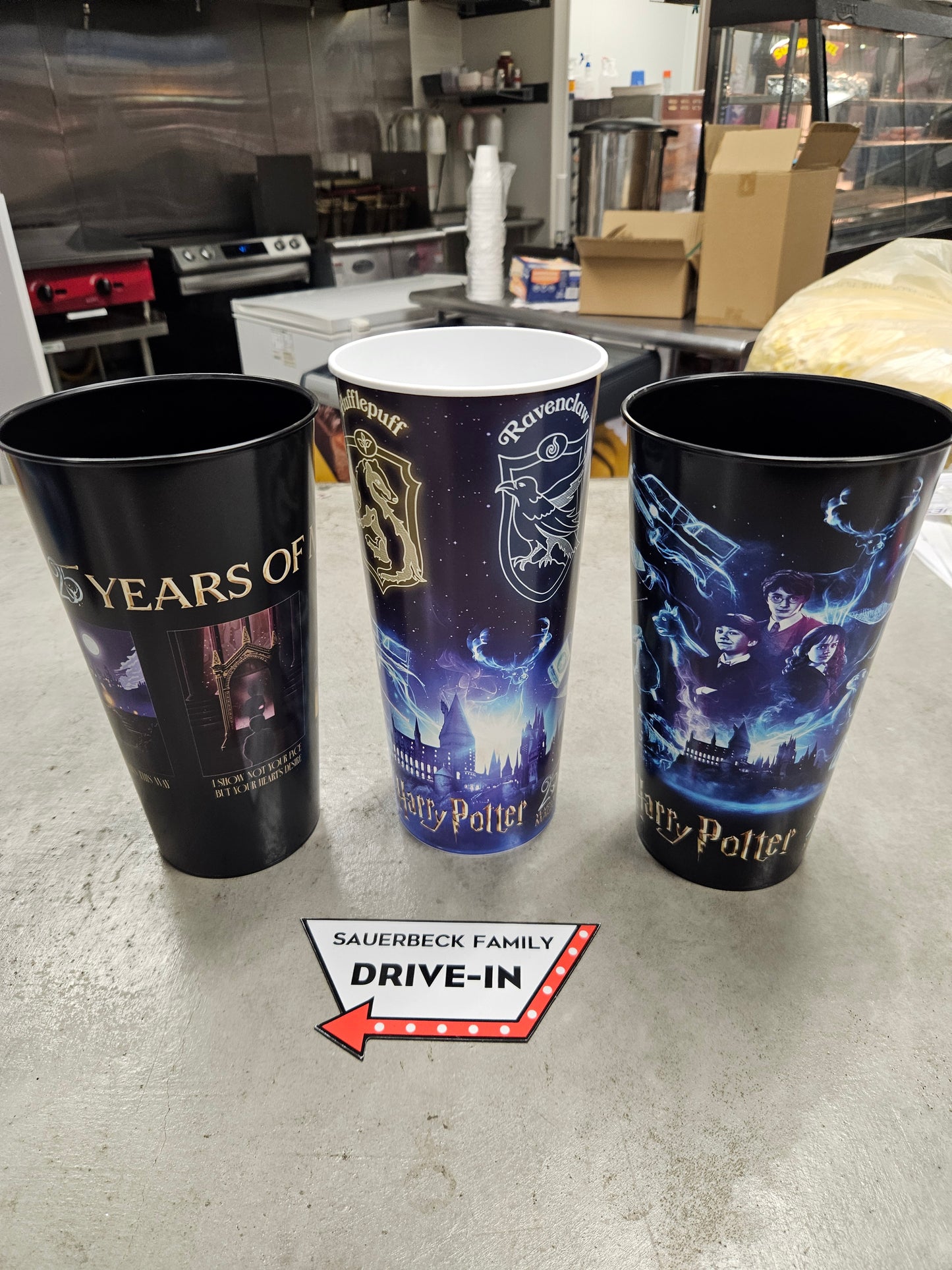 Harry Potter 25th Anniversary 44oz Plastic Cup Set of 3