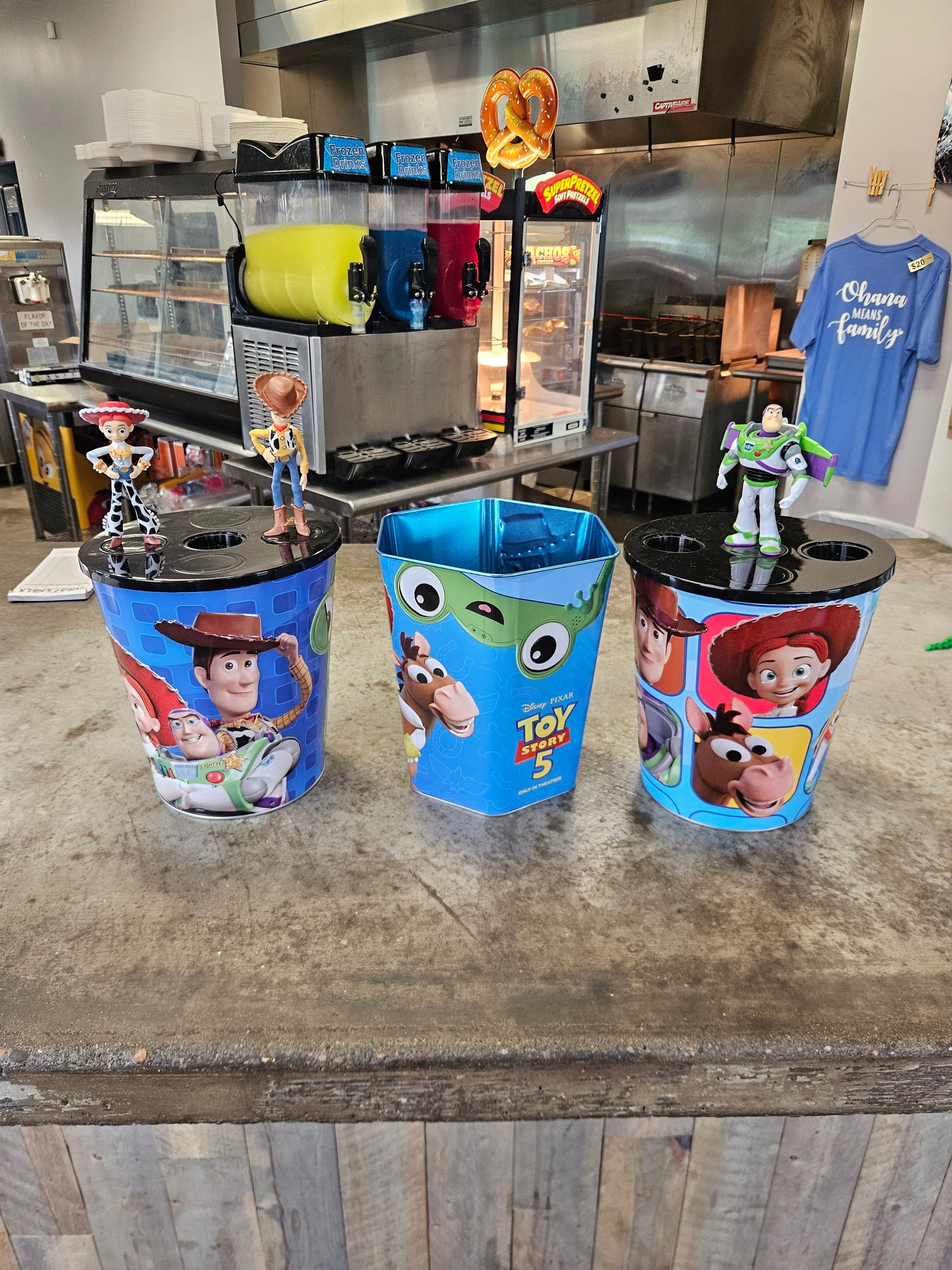 NEW! 2 Toy Story 5 Popcorn Buckets with 5 Toppers IN HAND 2026 - 10pcs