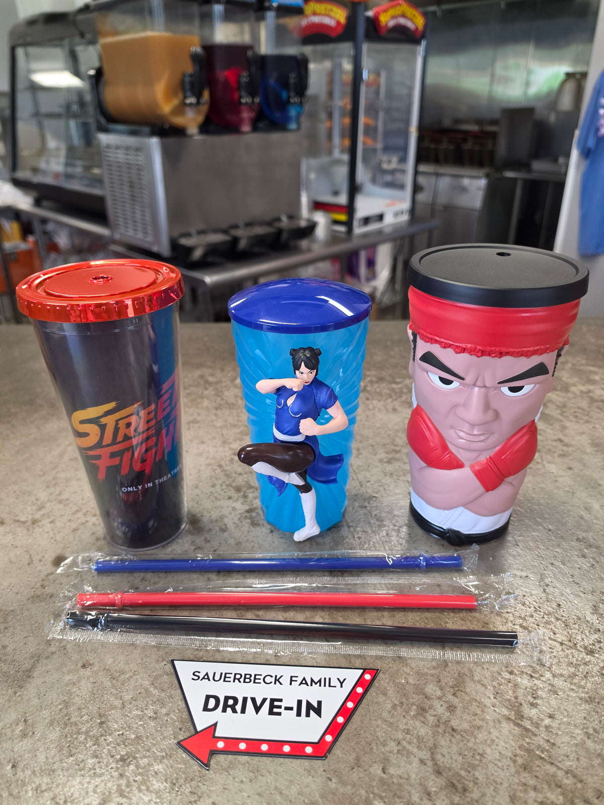 3x Street Fighter 2026 Movie Collectible Cups Set of 3