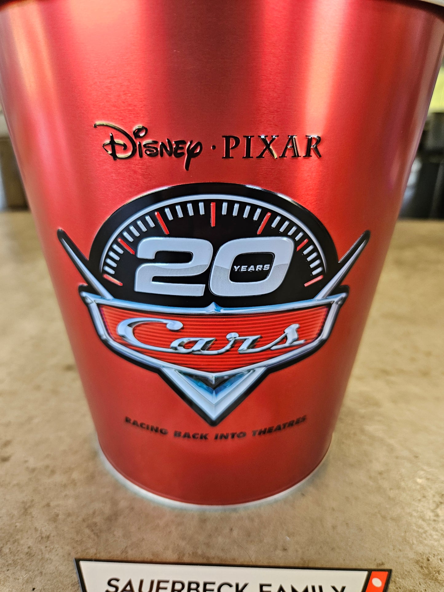 Cars 20th Anniversary SET Popcorn Bucket AND Cup - 2026
