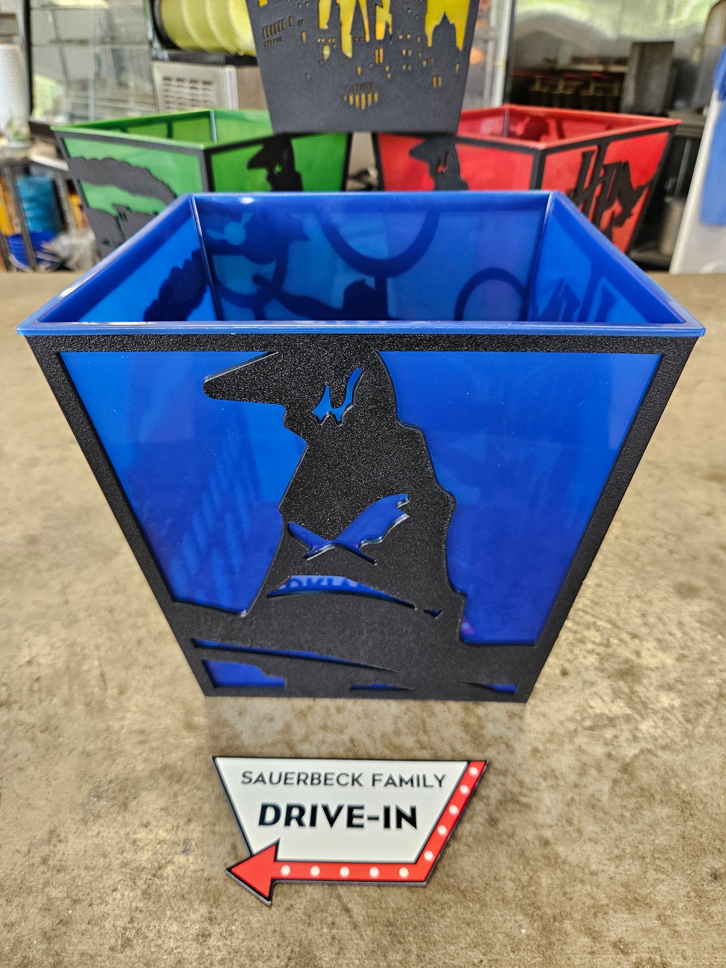 Harry Potter 25th Anniversary BLUE Popcorn Bucket Silhouette