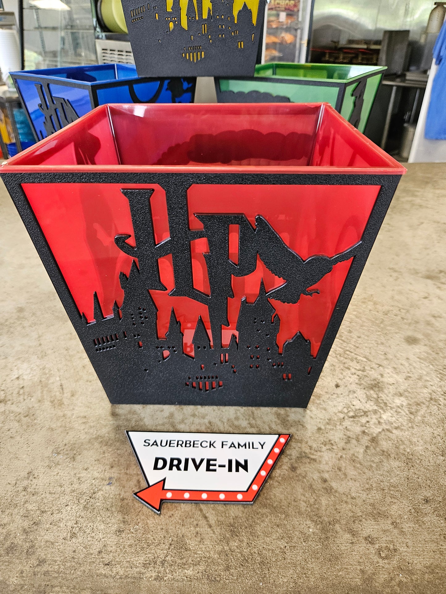 Harry Potter 25th Anniversary RED Popcorn Bucket Silhouette