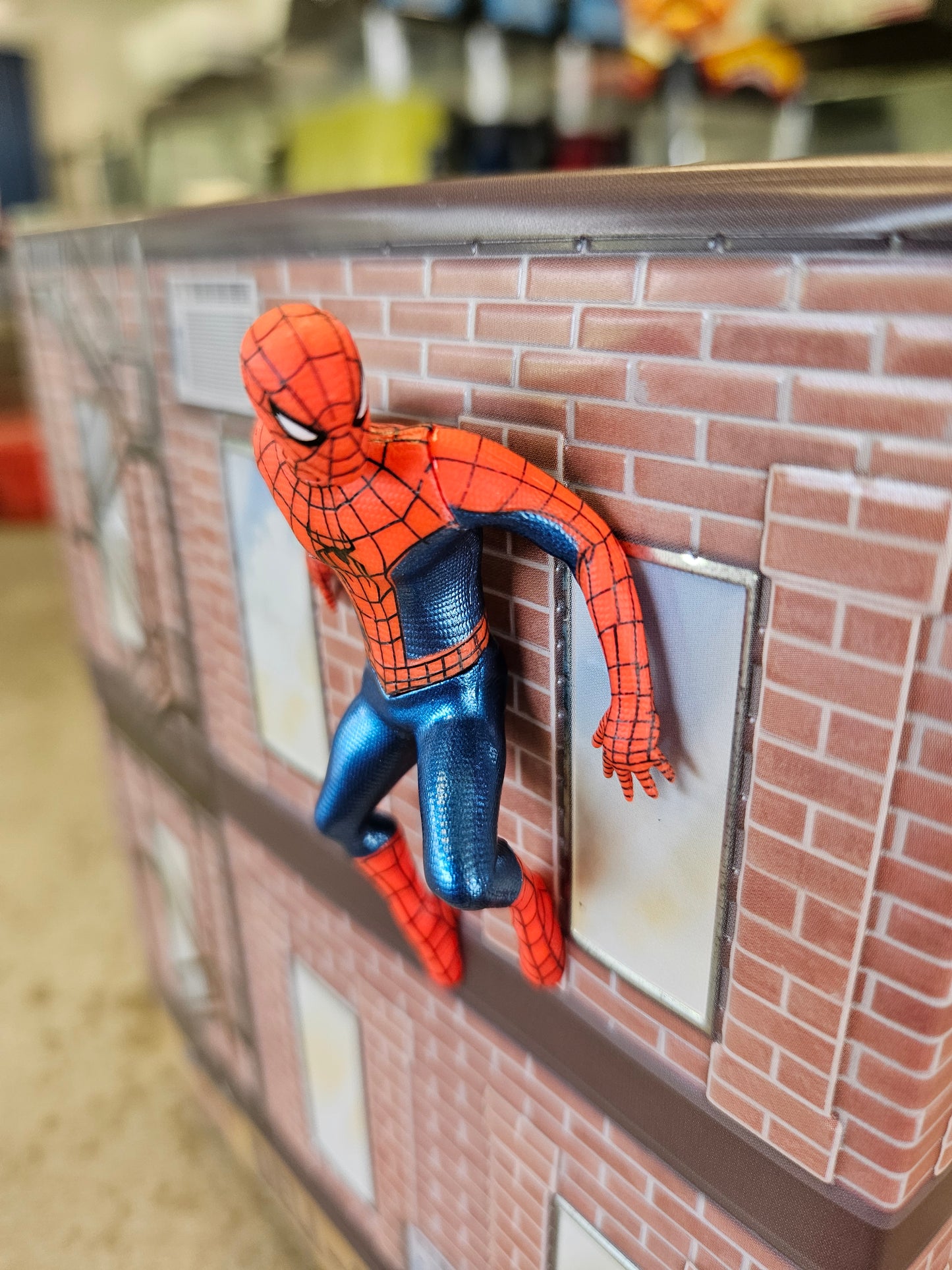 Spider-Man Brand New Day Deli Building 130oz Metal Popcorn Bucket IN HAND 2026