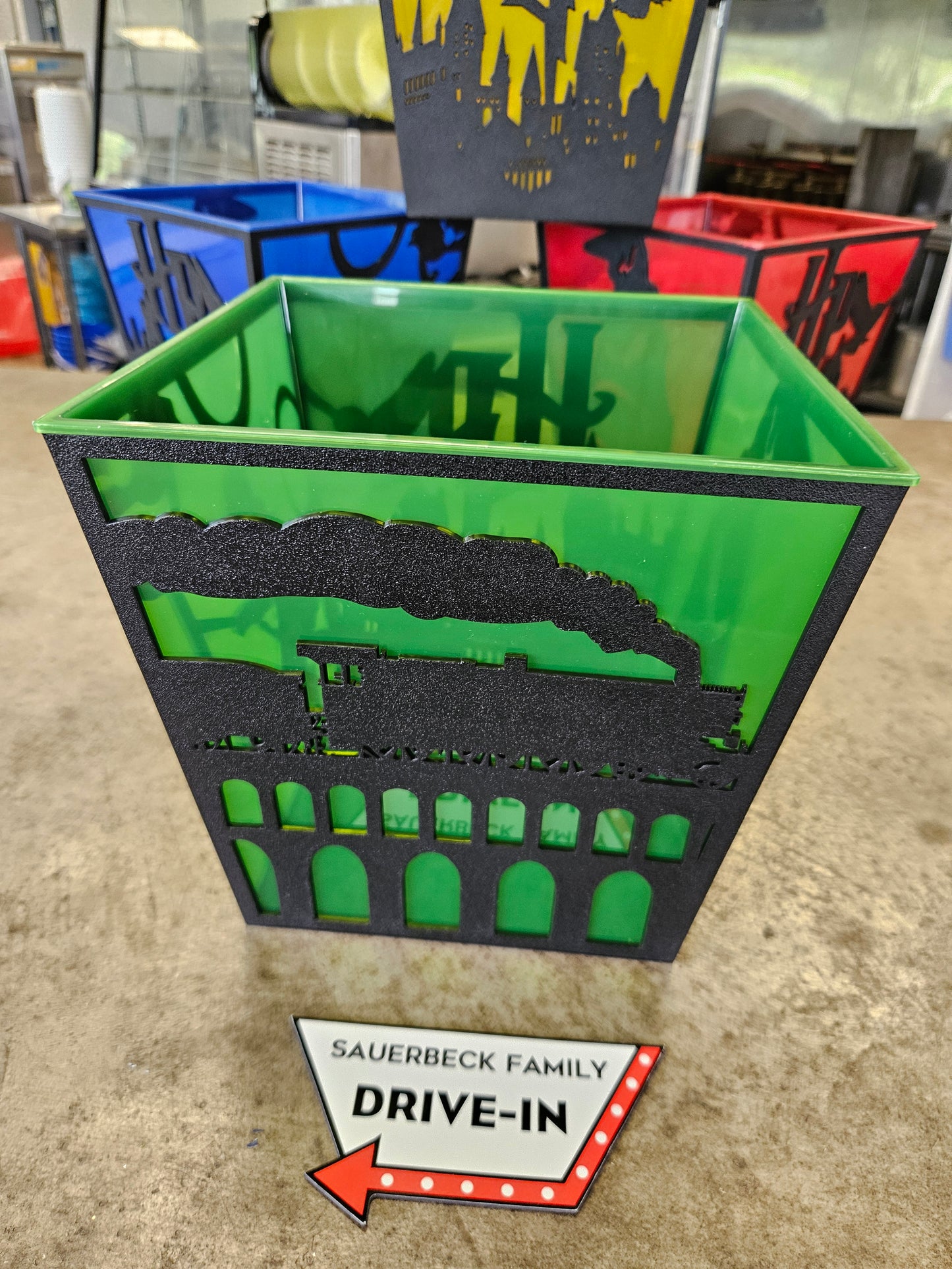 Harry Potter 25th Anniversary GREEN Popcorn Bucket Silhouette