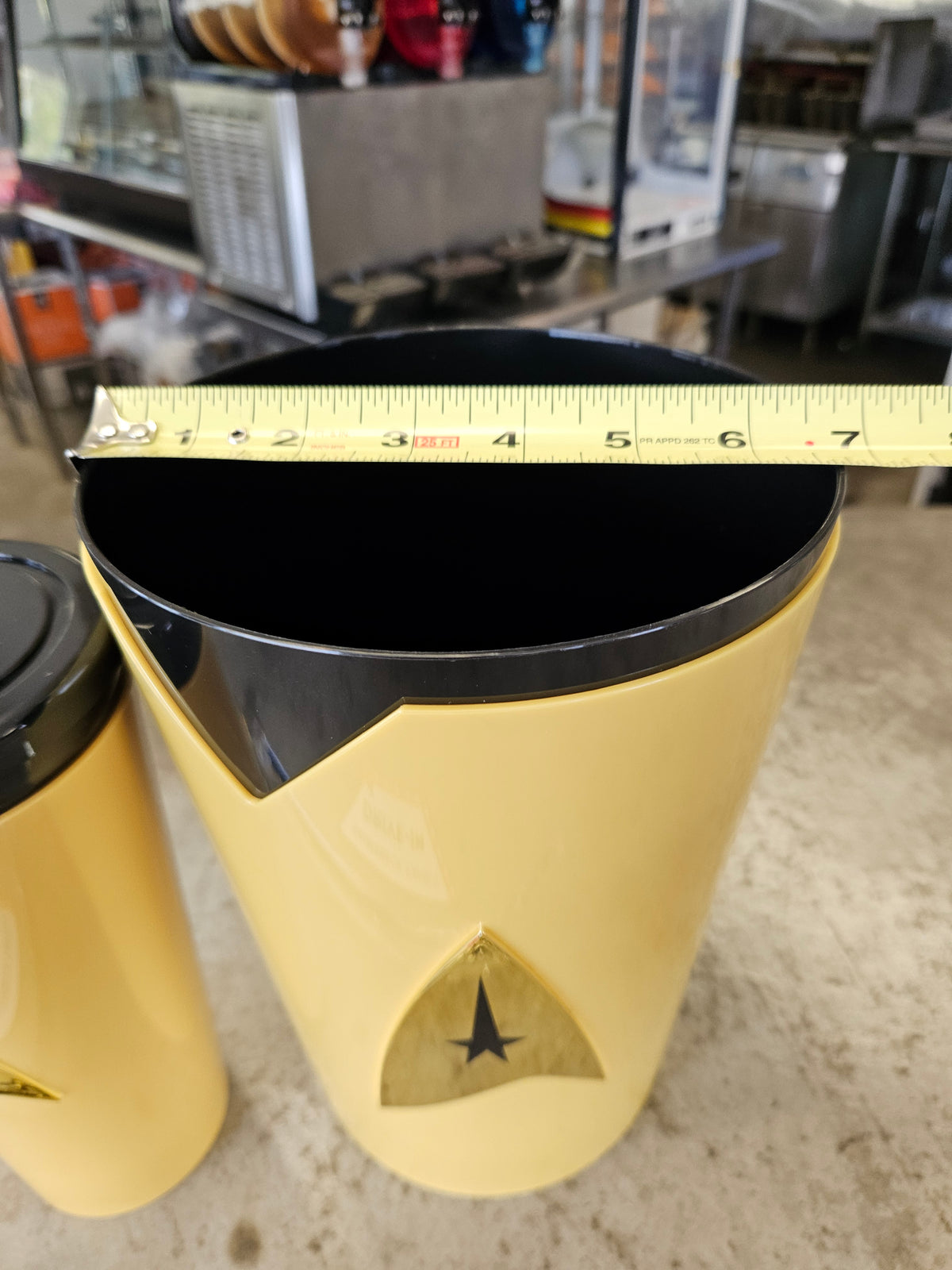 Star Trek SET of 2 - YELLOW Uniform Popcorn Bucket AND Cup 60th Anniv IN HAND 2026