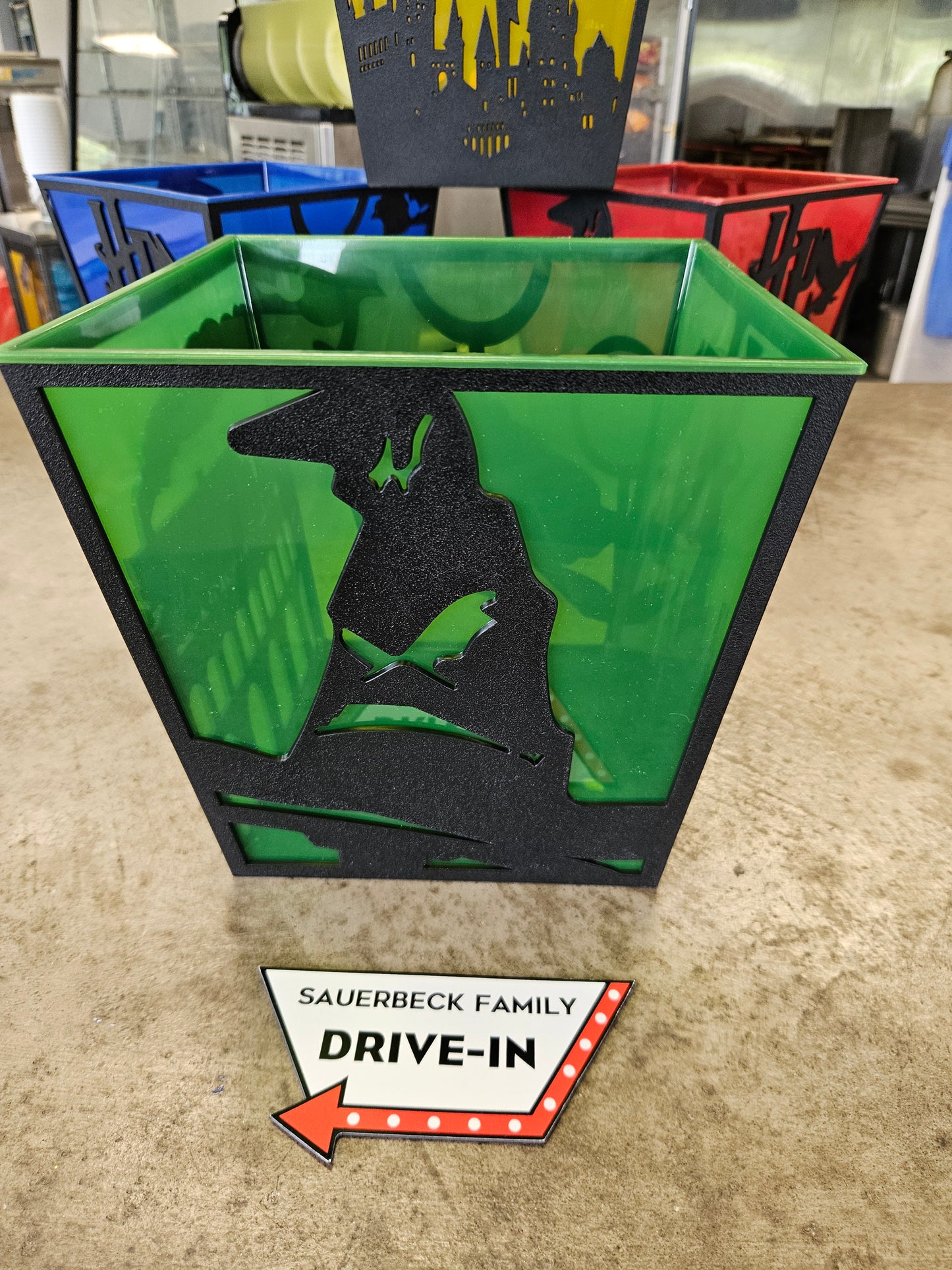 Harry Potter 25th Anniversary GREEN Popcorn Bucket Silhouette
